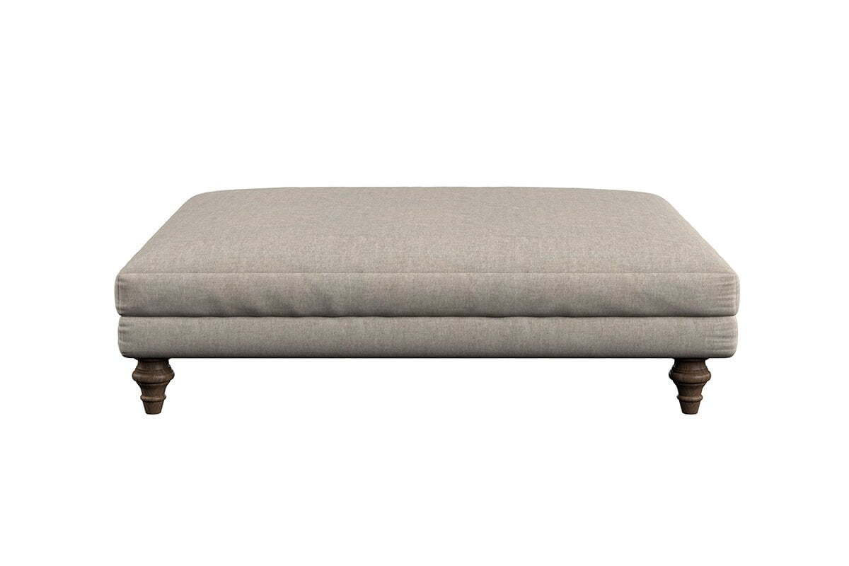 Deni Grand Footstool - Brera Linen Espresso