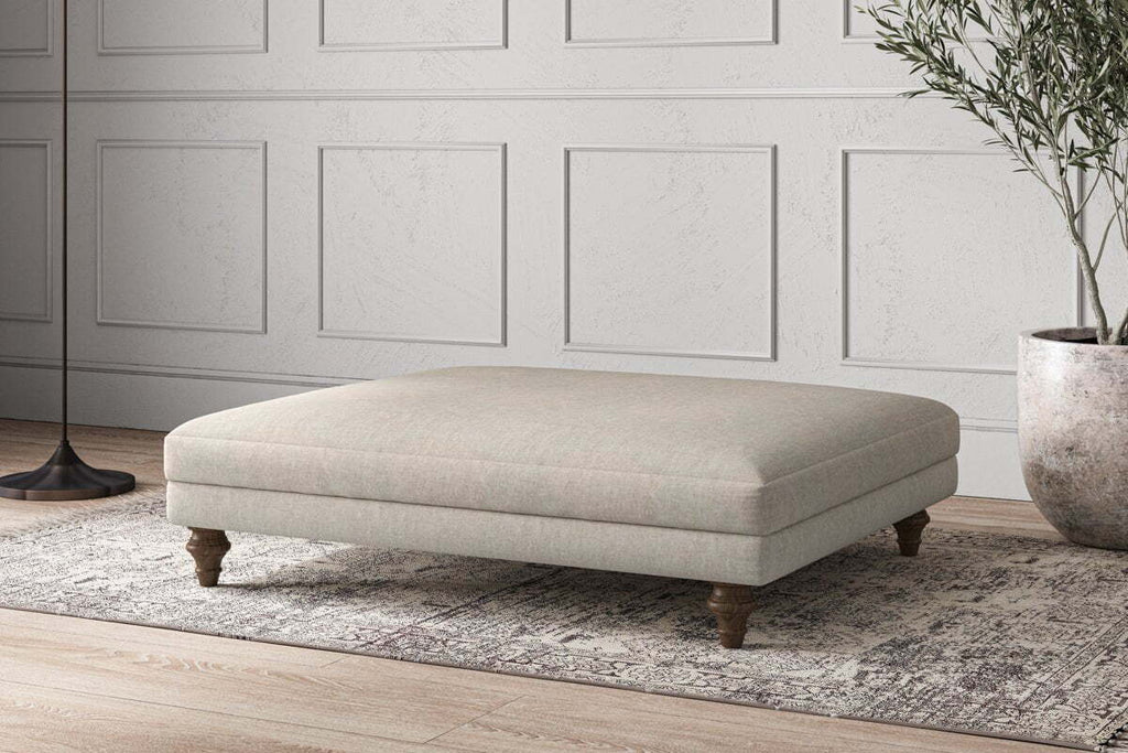 Deni Grand Footstool - Brera Linen Natural