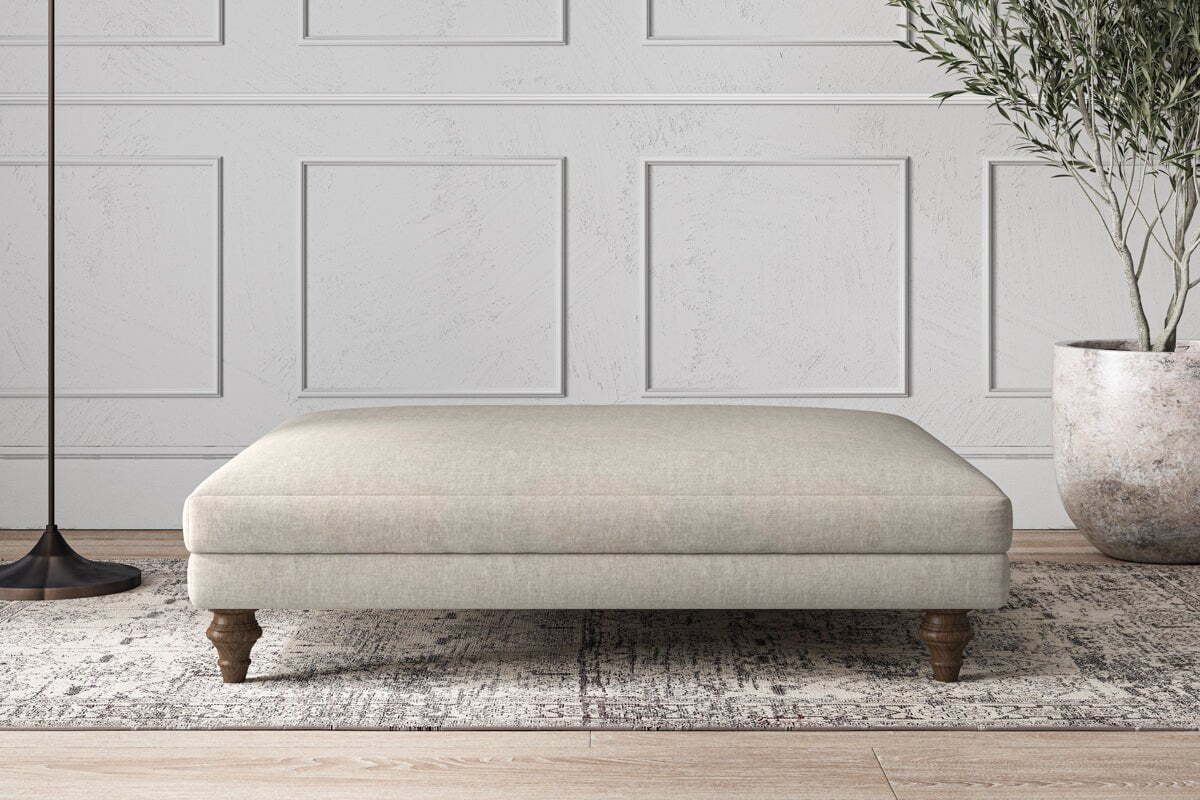 Deni Grand Footstool - Brera Linen Natural