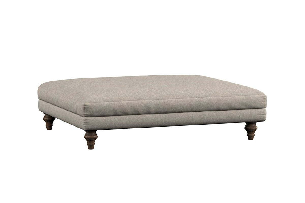 Deni Grand Footstool - Brera Linen Pebble