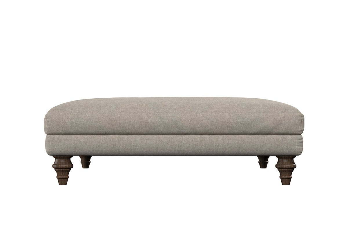 Deni Grand Footstool - Brera Linen Pebble