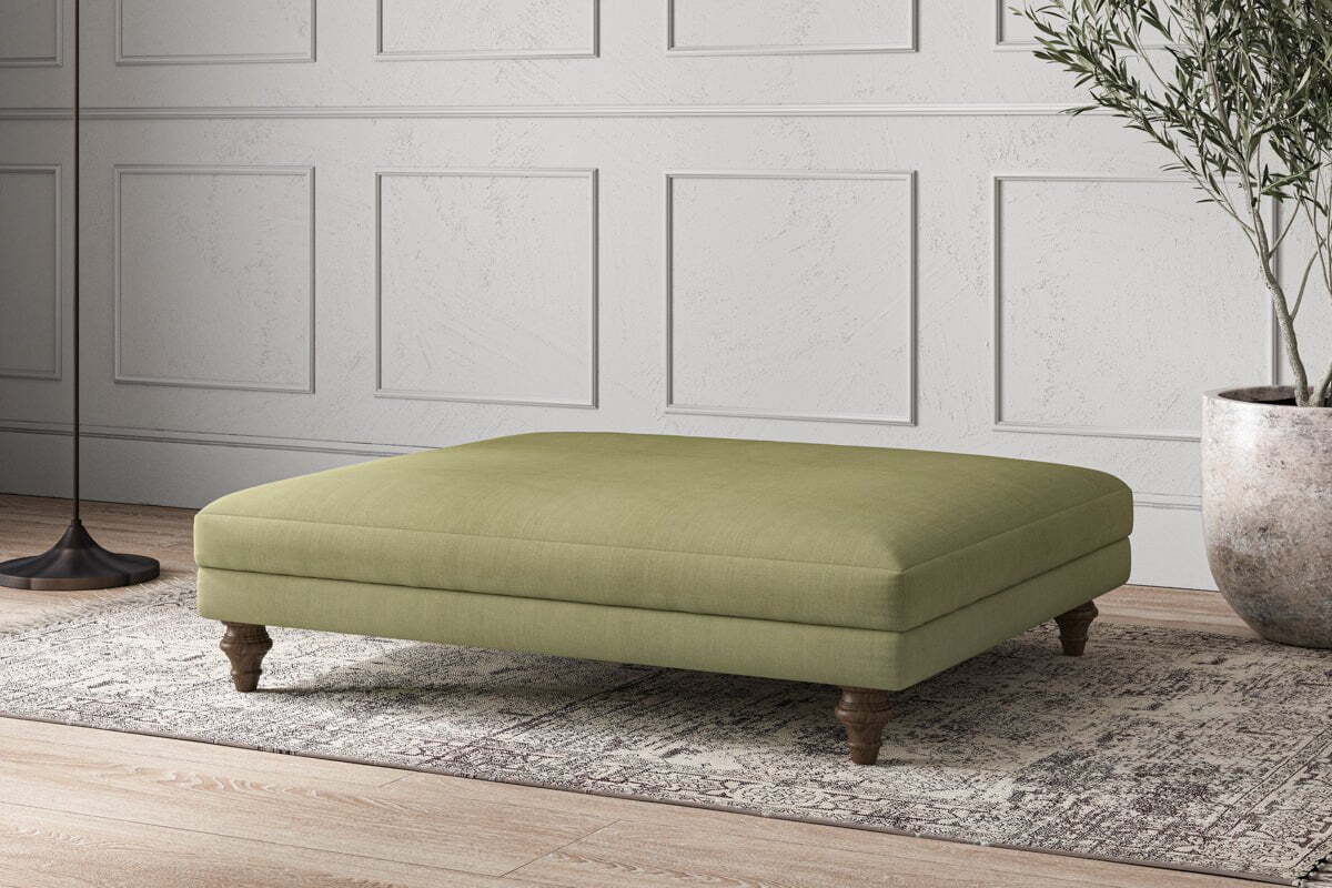 Deni Grand Footstool - Brera Linen Sage