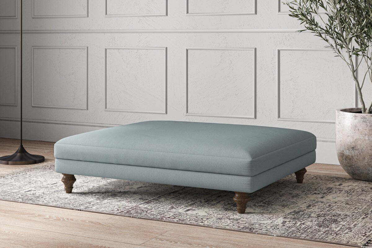 Deni Grand Footstool - Recycled Cotton Horizon