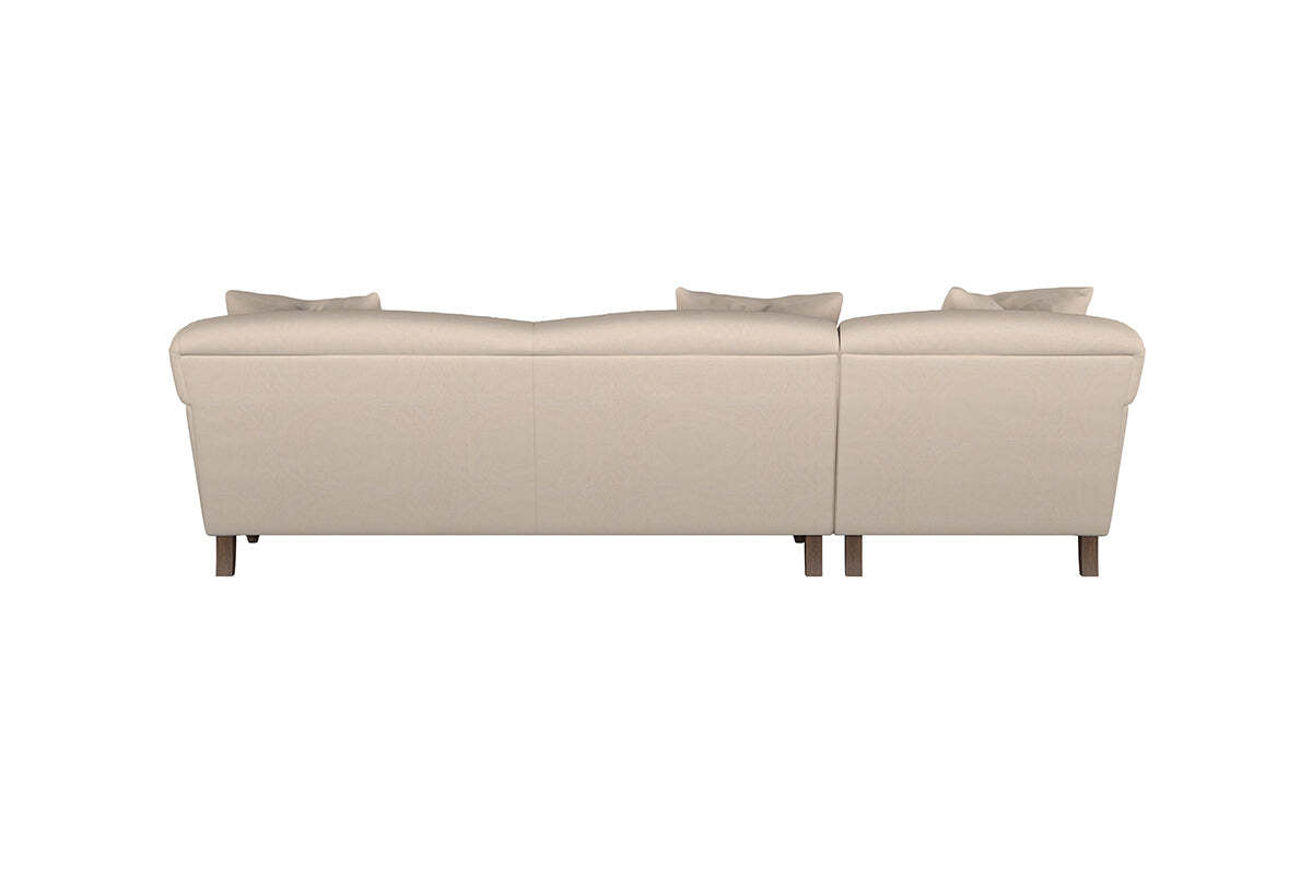 Deni Grand Left Hand Chaise Sofa - Recycled Cotton Lavender