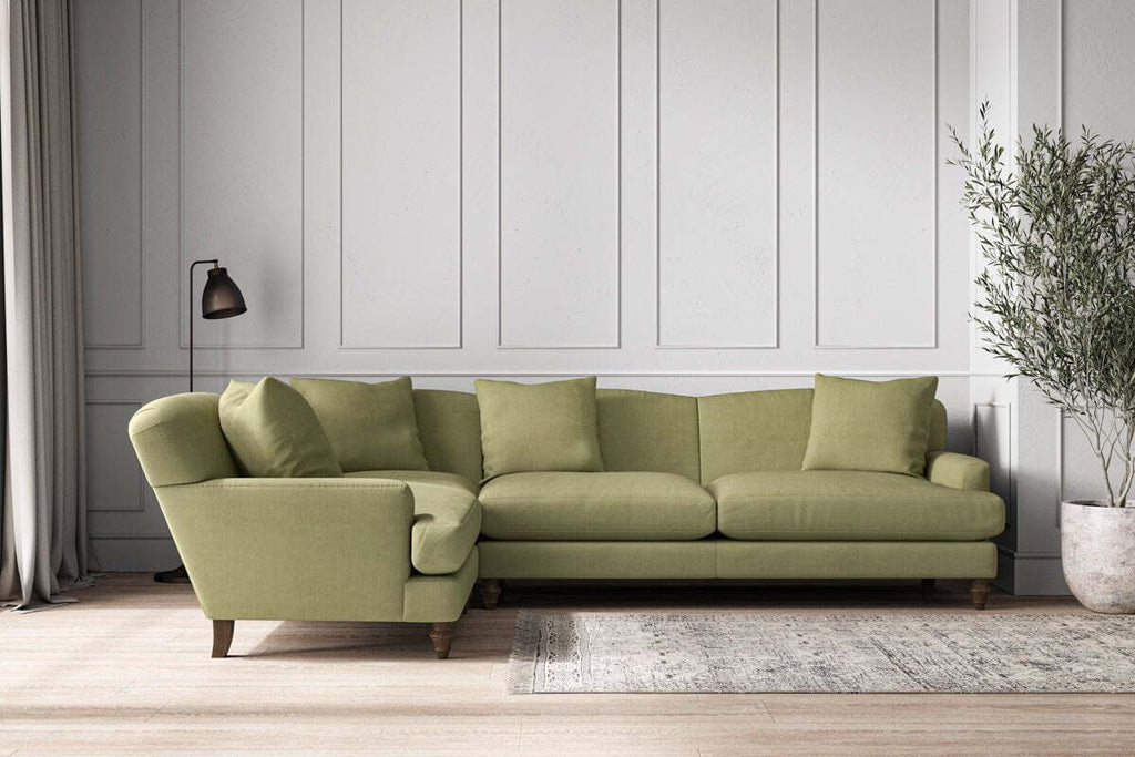 Deni Grand Left Hand Corner Sofa - Brera Linen Sage