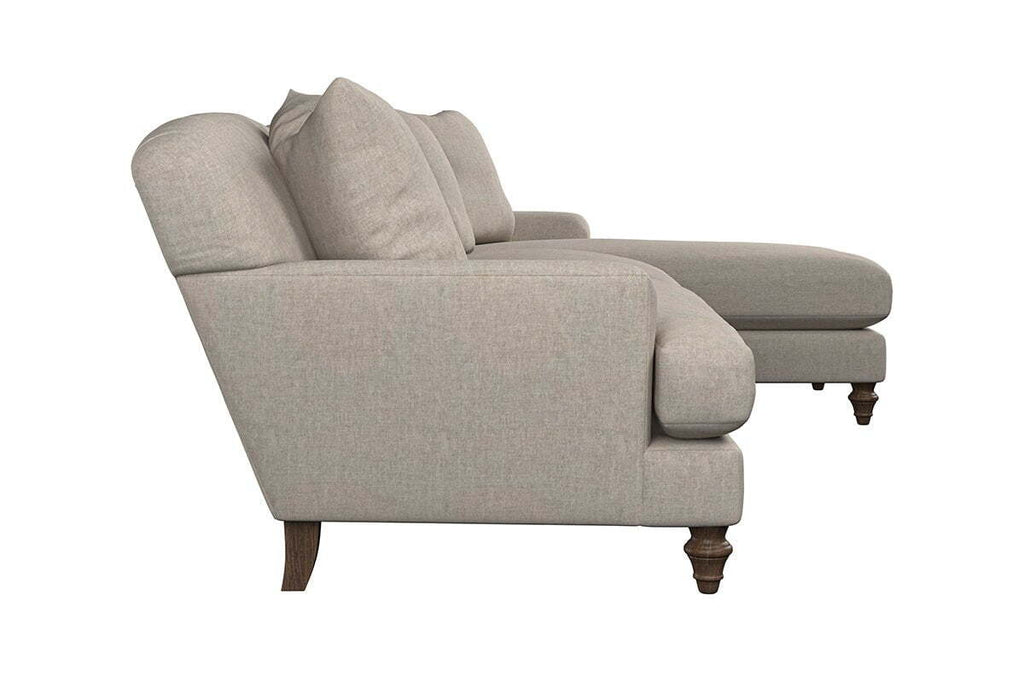 Deni Grand Right Hand Chaise Sofa - Brera Linen Espresso