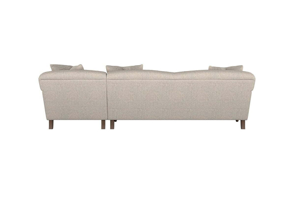 Deni Grand Right Hand Chaise Sofa - Brera Linen Espresso