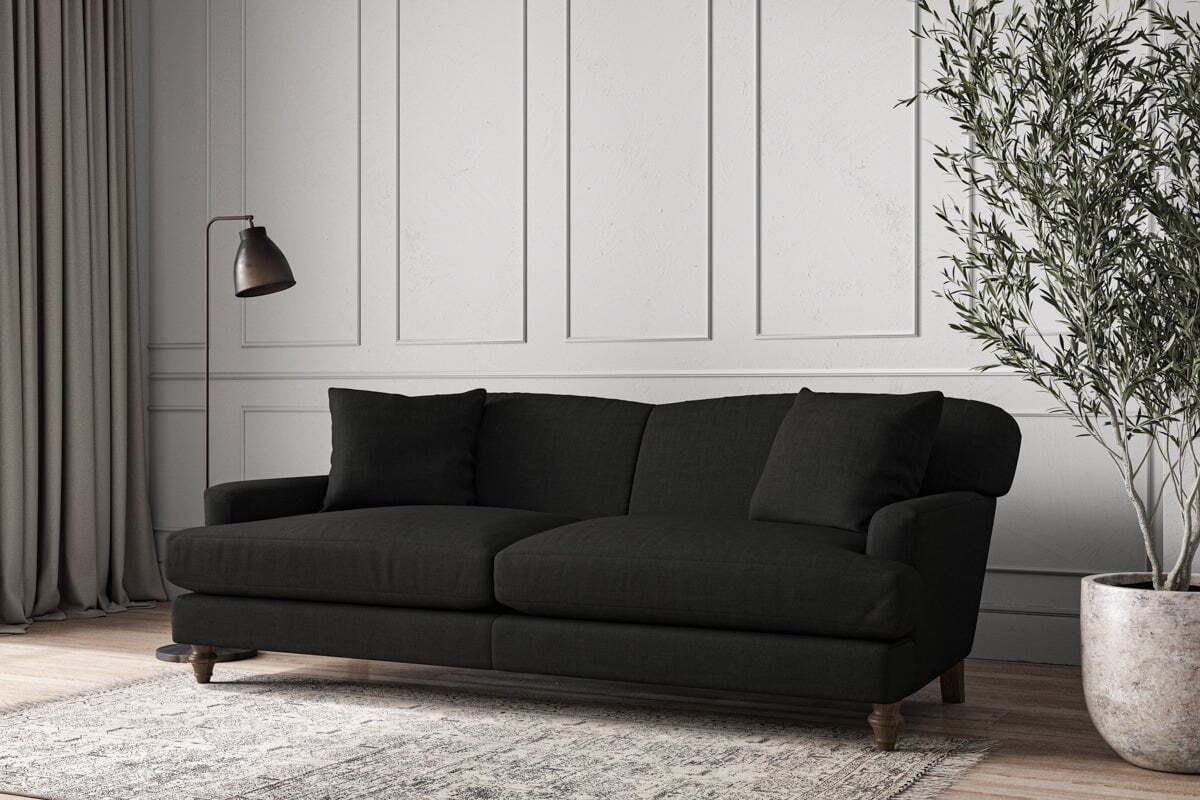 Deni Grand Sofa - Brera Linen Charcoal