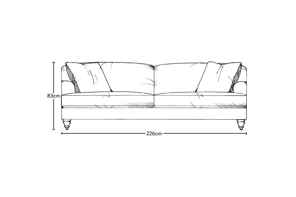 Deni Grand Sofa - Brera Linen Dusk