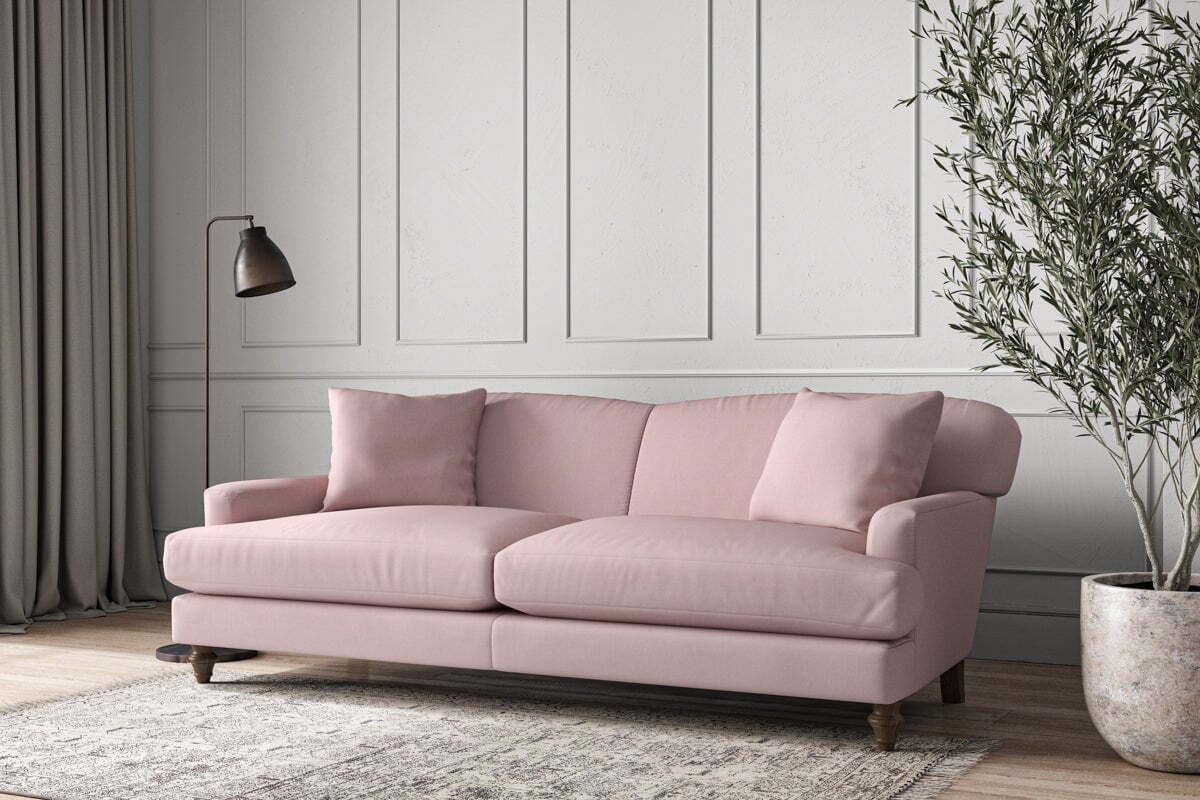 Deni Grand Sofa - Recycled Cotton Lavender