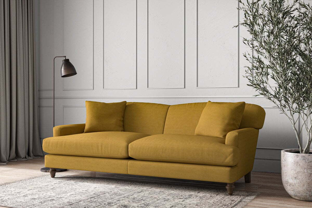 Deni Grand Sofa - Recycled Cotton Ochre