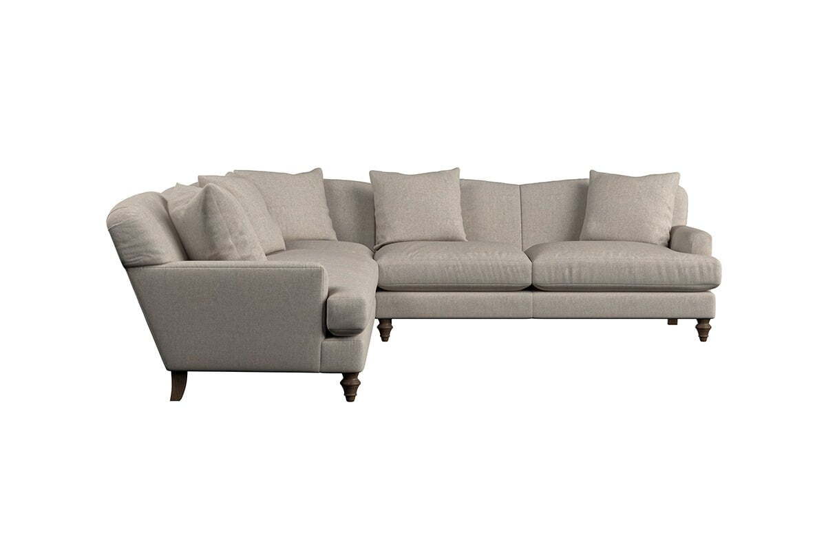 Deni Large Corner Sofa - Brera Linen Chestnut