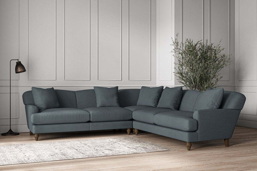 Deni Large Corner Sofa - Brera Linen Dusk