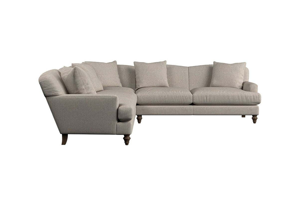 Deni Large Corner Sofa - Brera Linen Granite