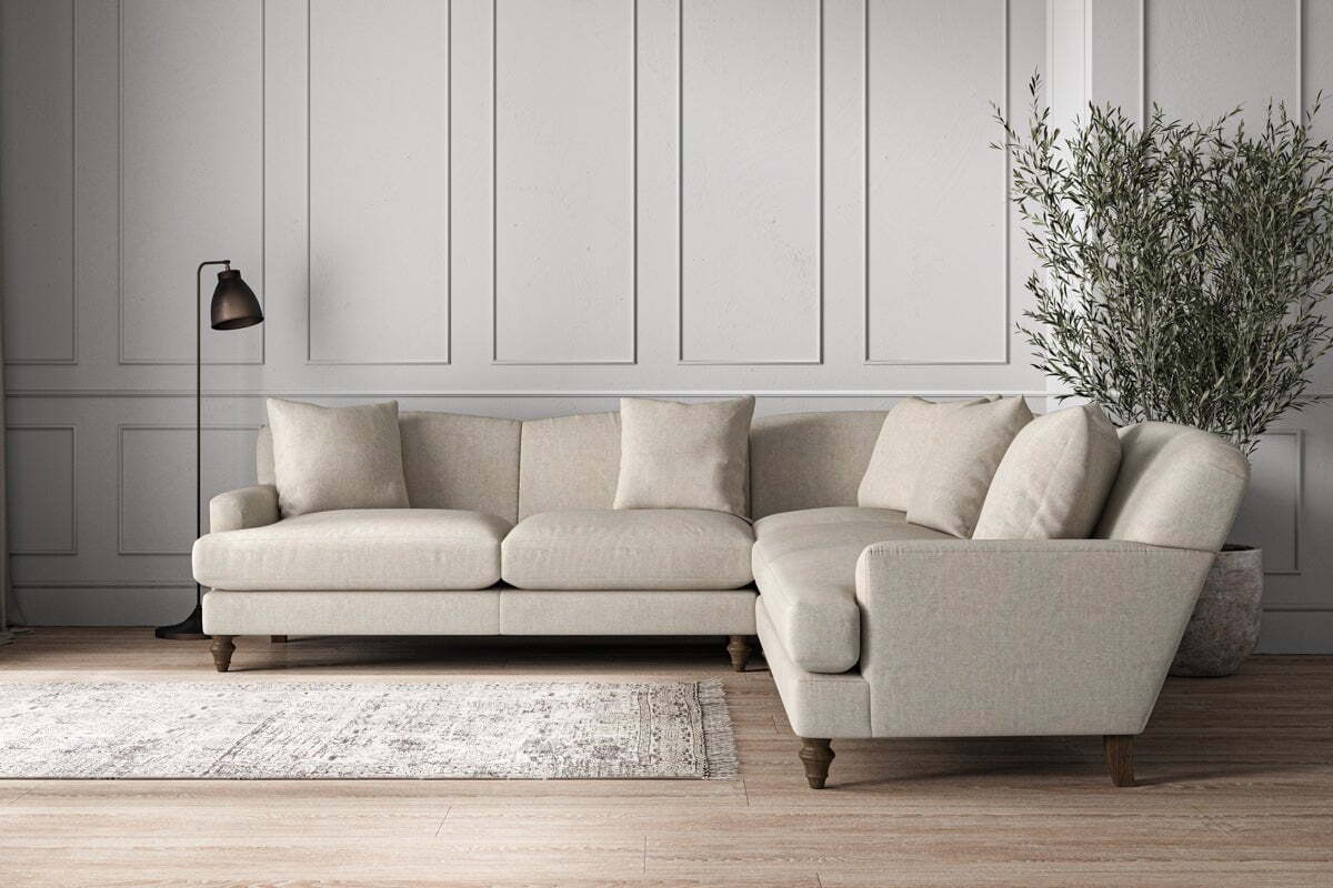 Deni Large Corner Sofa - Brera Linen Natural