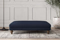 Deni Large Footstool - Brera Linen Indigo