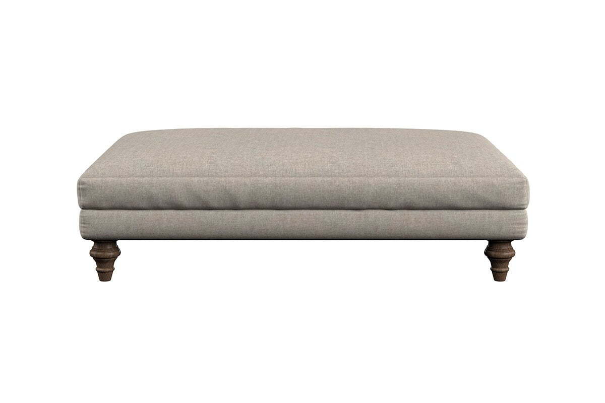Deni Large Footstool - Brera Linen Jade