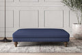 Deni Large Footstool - Recycled Cotton Navy