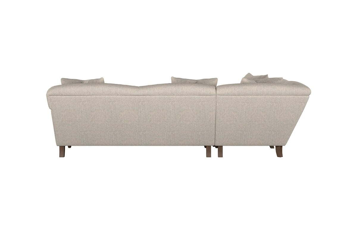 Deni Large Left Hand Corner Sofa - Brera Linen Granite