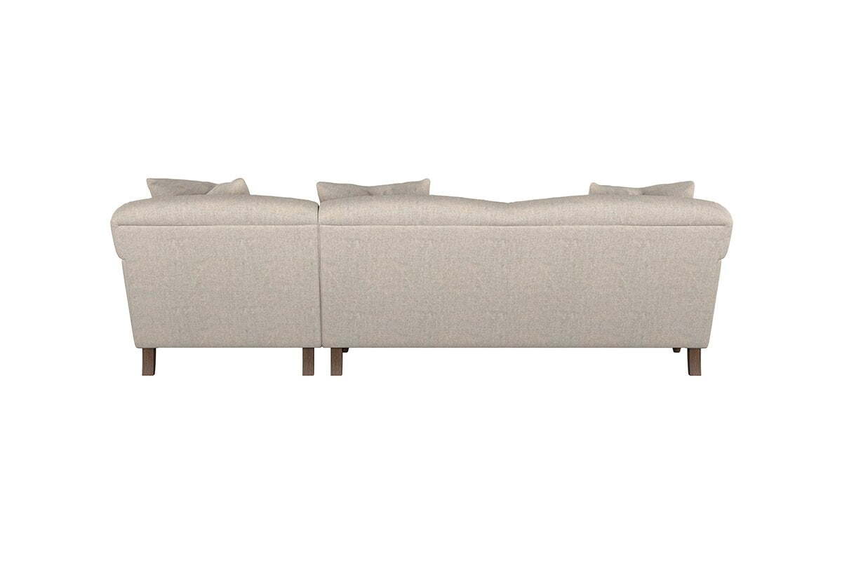 Deni Large Right Hand Chaise Sofa - Brera Linen Chestnut