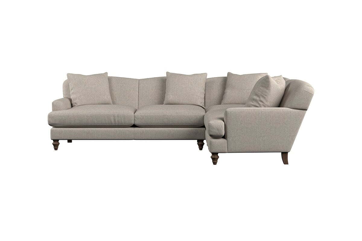Deni Large Right Hand Corner Sofa - Brera Linen Charcoal