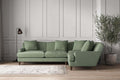 Deni Large Right Hand Corner Sofa - Brera Linen Jade
