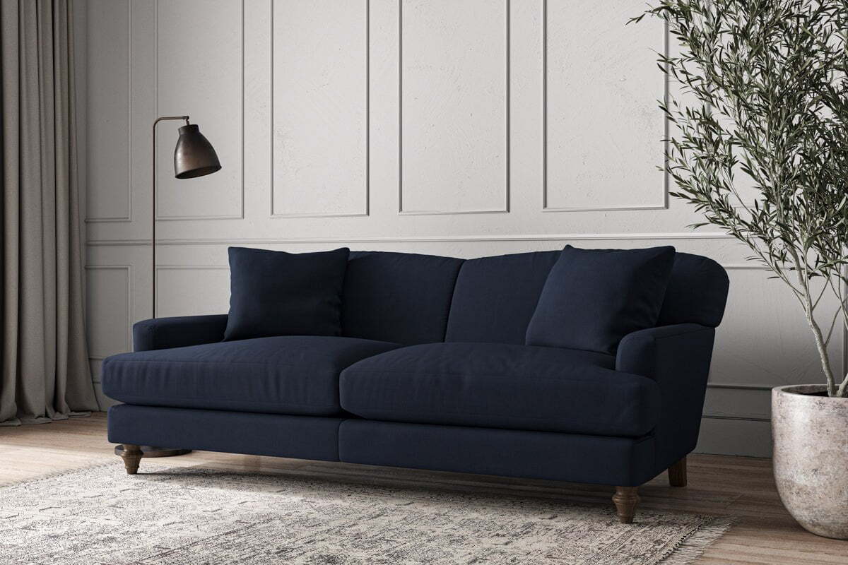 Deni Large Sofa - Brera Linen Indigo