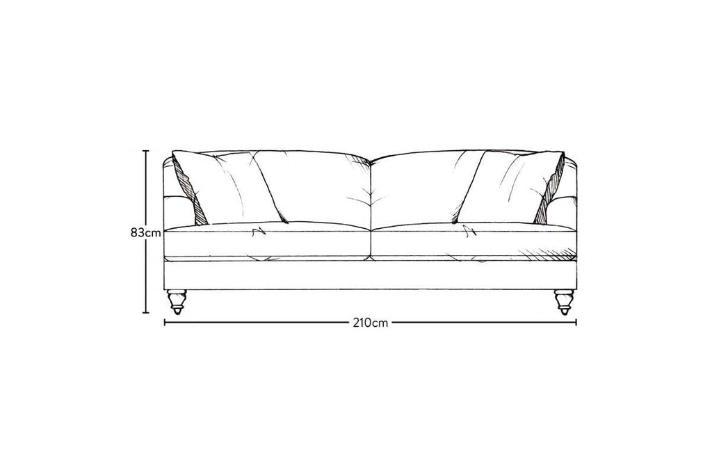 Deni Large Sofa - Brera Linen Smoke
