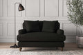 Deni Love Seat - Brera Linen Charcoal