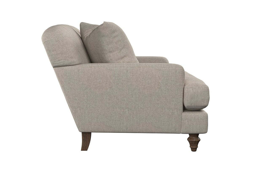 Deni Love Seat - Brera Linen Chestnut