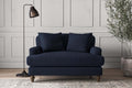 Deni Love Seat - Brera Linen Indigo