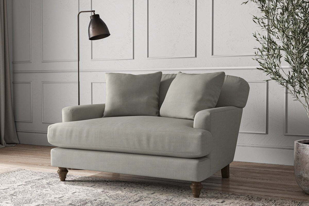 Deni Love Seat - Brera Linen Smoke