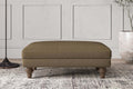 Deni Medium Footstool - Brera Linen Chestnut