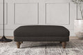 Deni Medium Footstool - Brera Linen Espresso