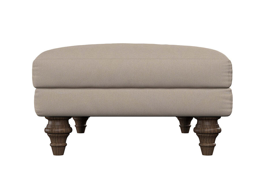 Deni Medium Footstool - Brera Linen Pebble