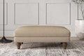 Deni Medium Footstool - Brera Linen Pebble
