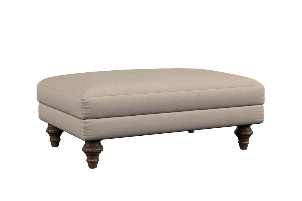 Deni Medium Footstool - Recycled Cotton Fatigue