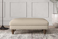 Deni Medium Footstool - Recycled Cotton Stone