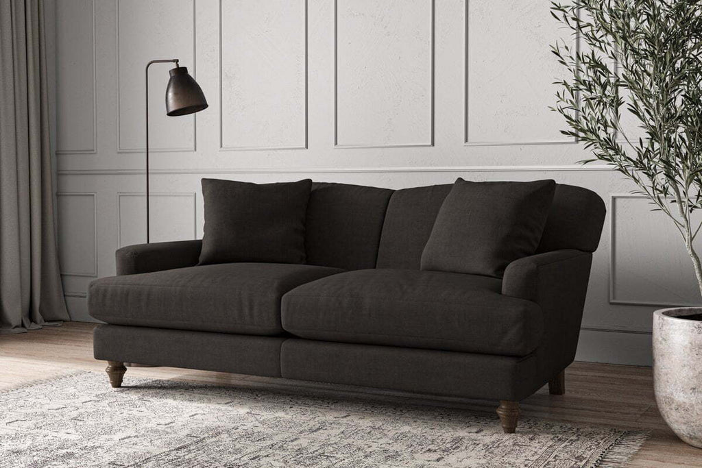 Deni Medium Sofa - Brera Linen Espresso