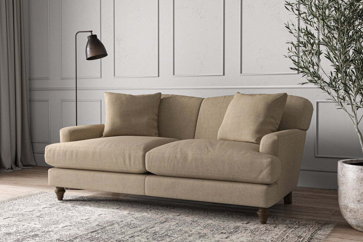 Deni Medium Sofa - Brera Linen Pebble