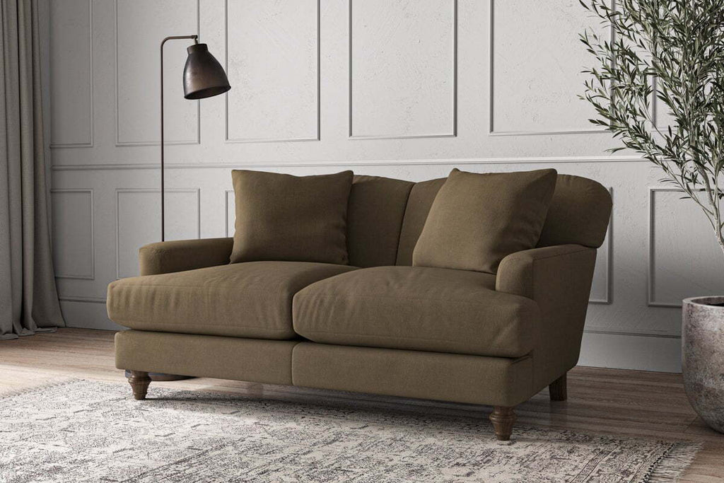 Deni Small Sofa - Brera Linen Chestnut