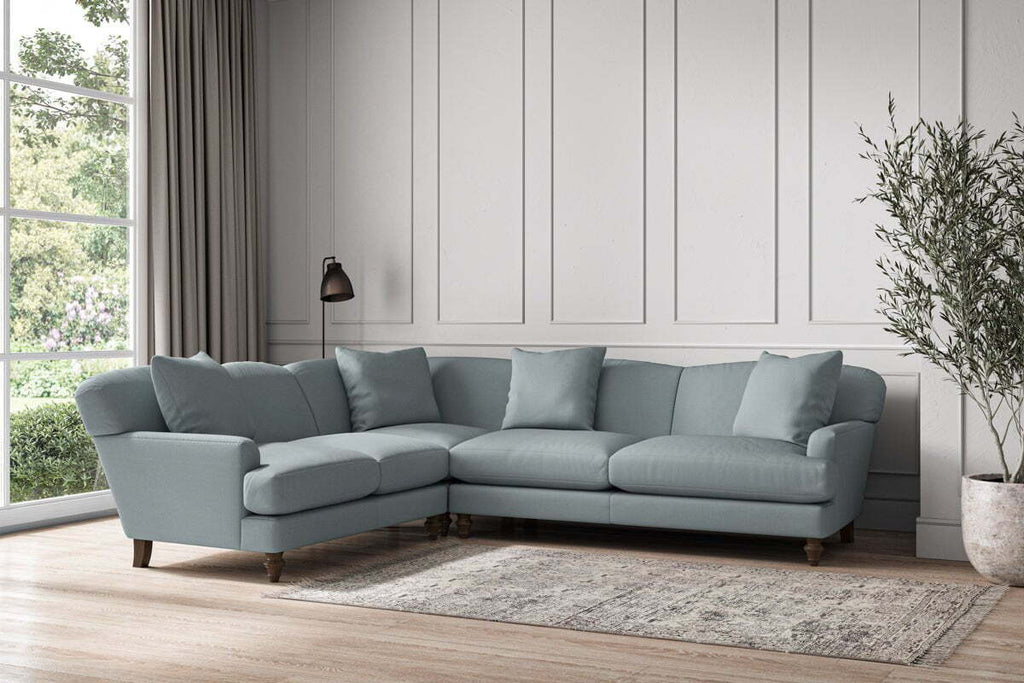 Deni Super Grand Left Hand Corner Sofa - Recycled Cotton Horizon