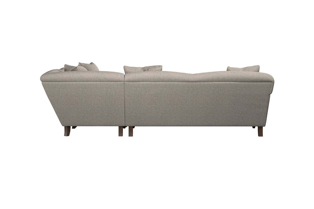 Deni Super Grand Right Hand Corner Sofa - Brera Linen Charcoal