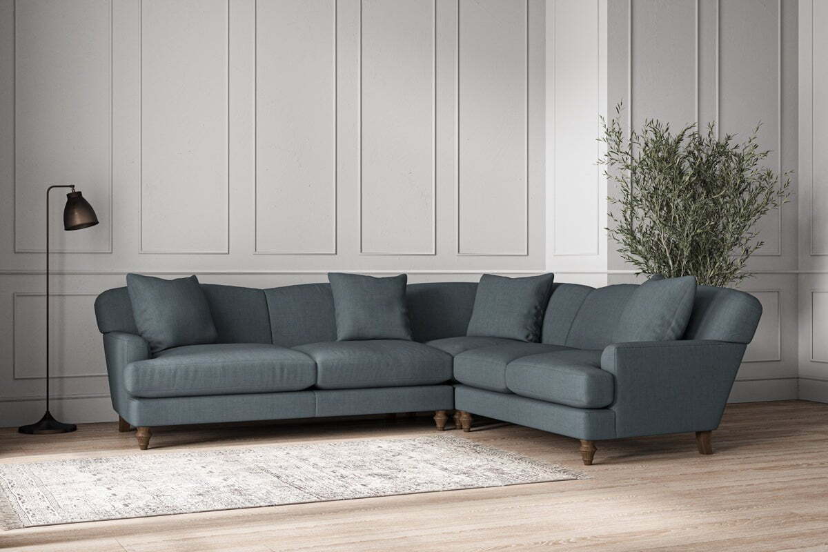 Deni Super Grand Right Hand Corner Sofa - Brera Linen Dusk