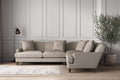 Deni Super Grand Right Hand Corner Sofa - Recycled Cotton Flax