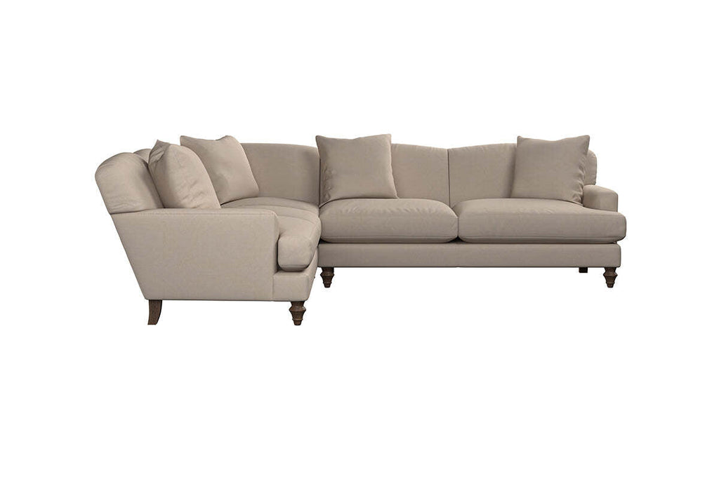 Deni Super Grand Right Hand Corner Sofa - Recycled Cotton Thunder
