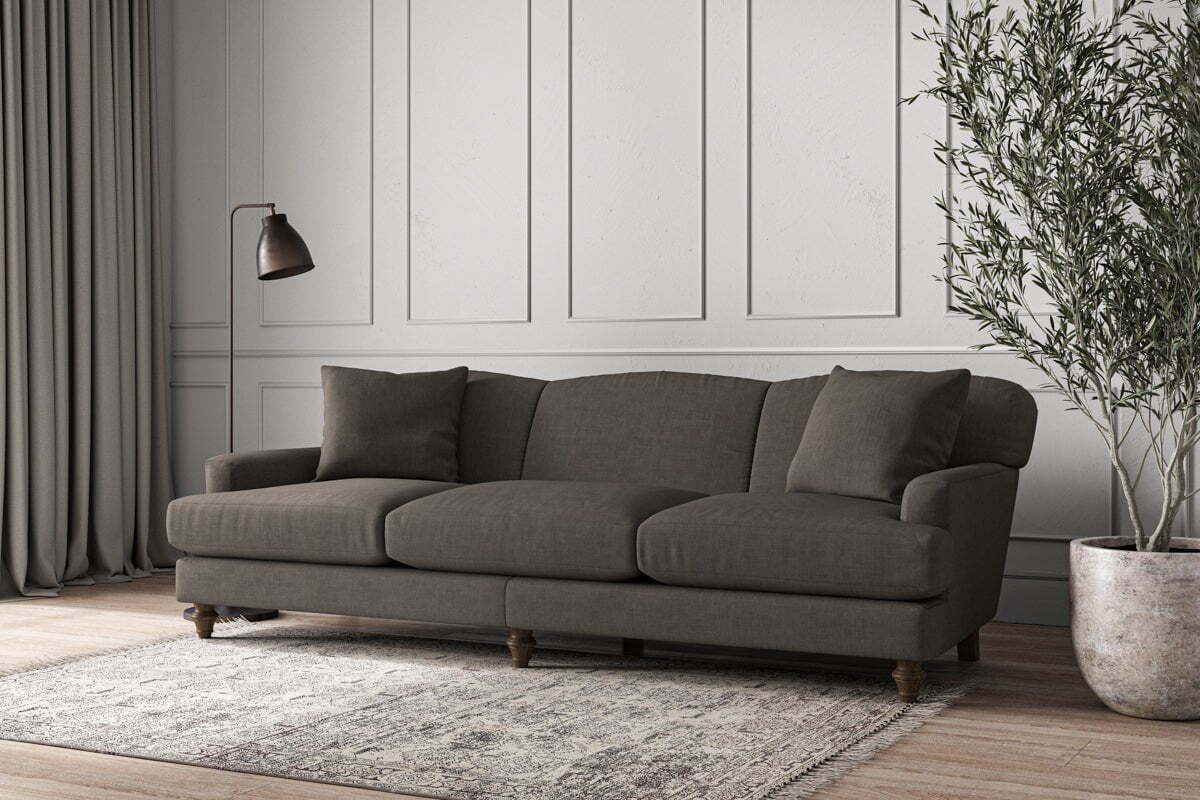 Deni Super Grand Sofa - Brera Linen Granite