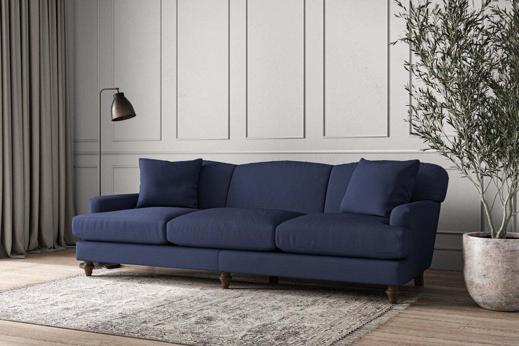 Deni Super Grand Sofa - Recycled Cotton Navy