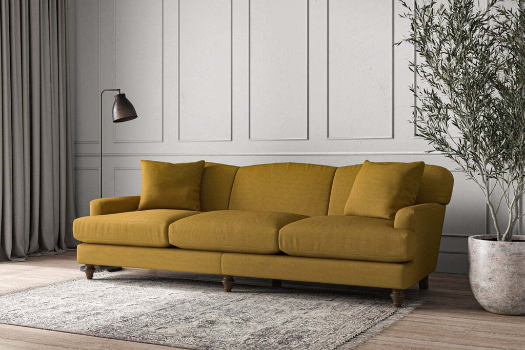 Deni Super Grand Sofa - Recycled Cotton Ochre