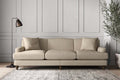 Deni Super Grand Sofa - Recycled Cotton Stone
